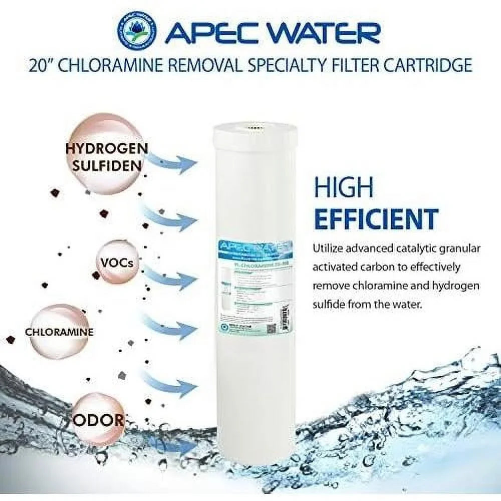 systems 20" replacement specialty  filter chloramines  hydrogen sulfide removal (fi-chloramine20-bb)