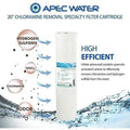 systems 20" replacement specialty  filter chloramines  hydrogen sulfide removal (fi-chloramine20-bb)