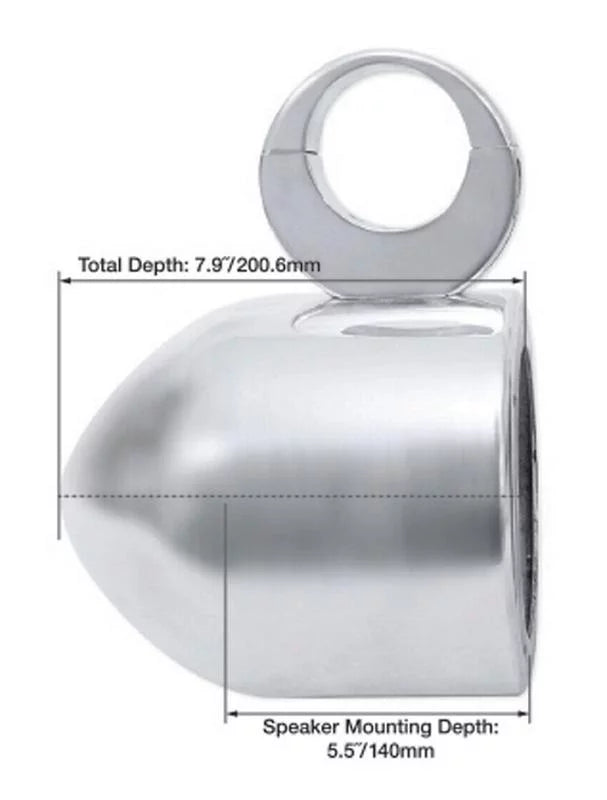 2) Rockville  5.25" 360° Swivel White Aluminum Surface Mount Speaker Pods