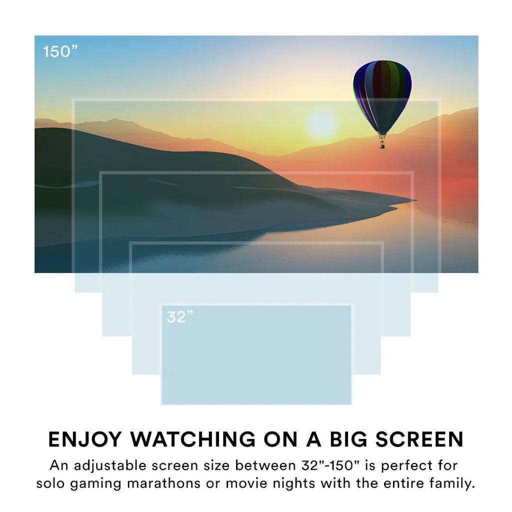 Core Innovations  150"  Home Theater Projector (White)