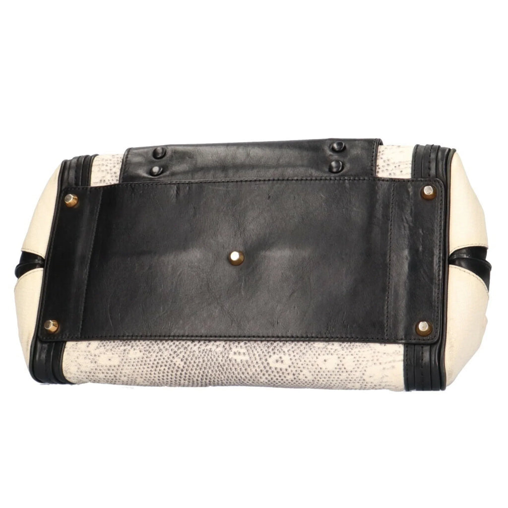 Pre-Owned Chloé Chloe Little Alice Shoulder Bag Leather Beige Women's (Good)