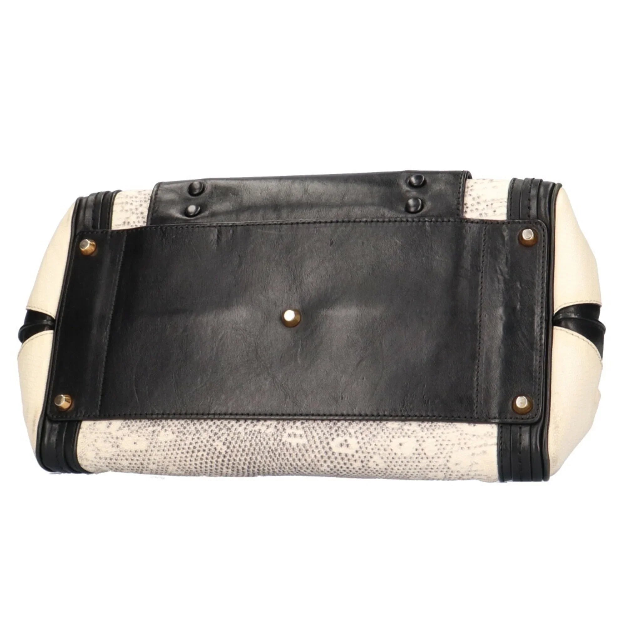 Pre-Owned Chloé Chloe Little Alice Shoulder Bag Leather Beige Women's (Good)