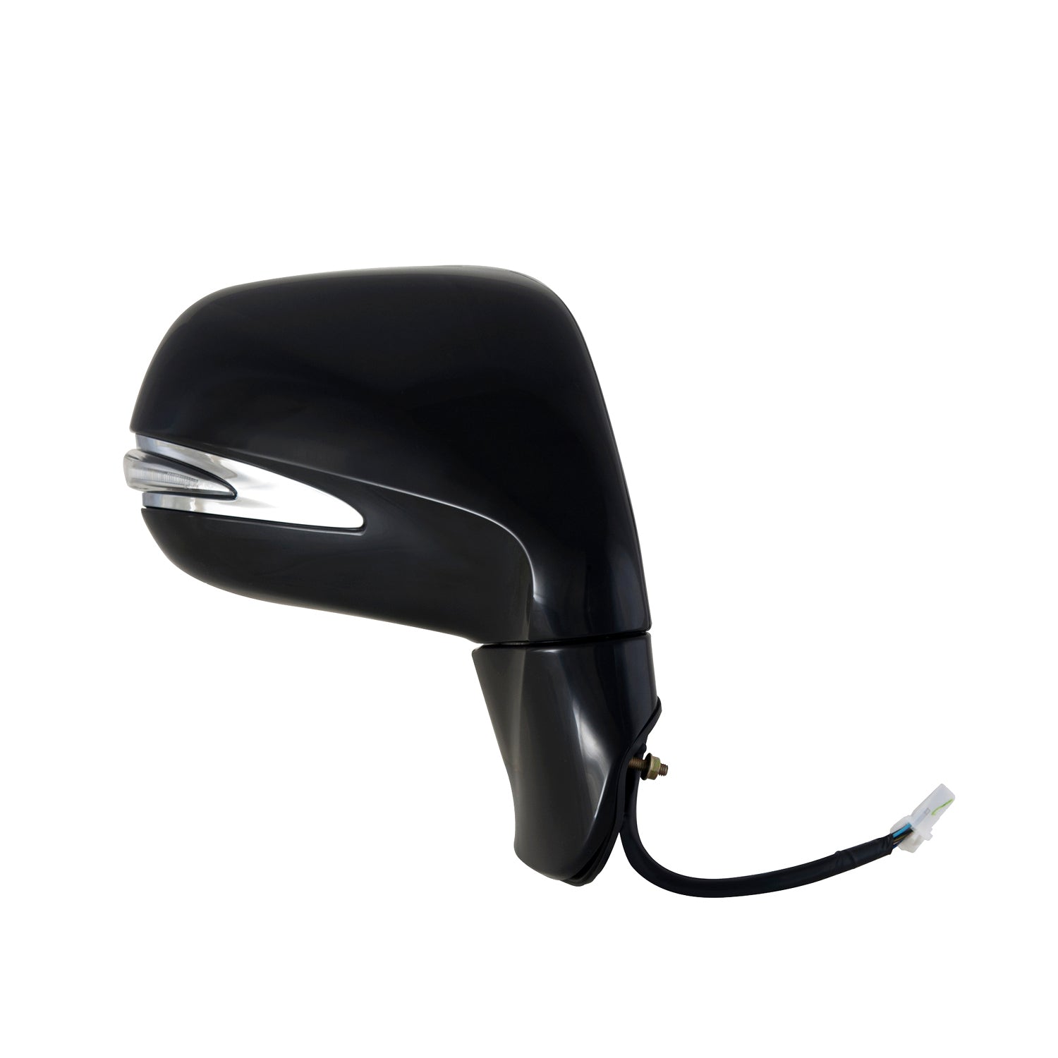 70157T - Fit System Passenger Side Mirror for 10-12, Lexus , RX450h, Canada Built, black, , w/ turn signal, memory, puddle lamp, foldaway, w/o auto dimming, w/o camera, Heated Power