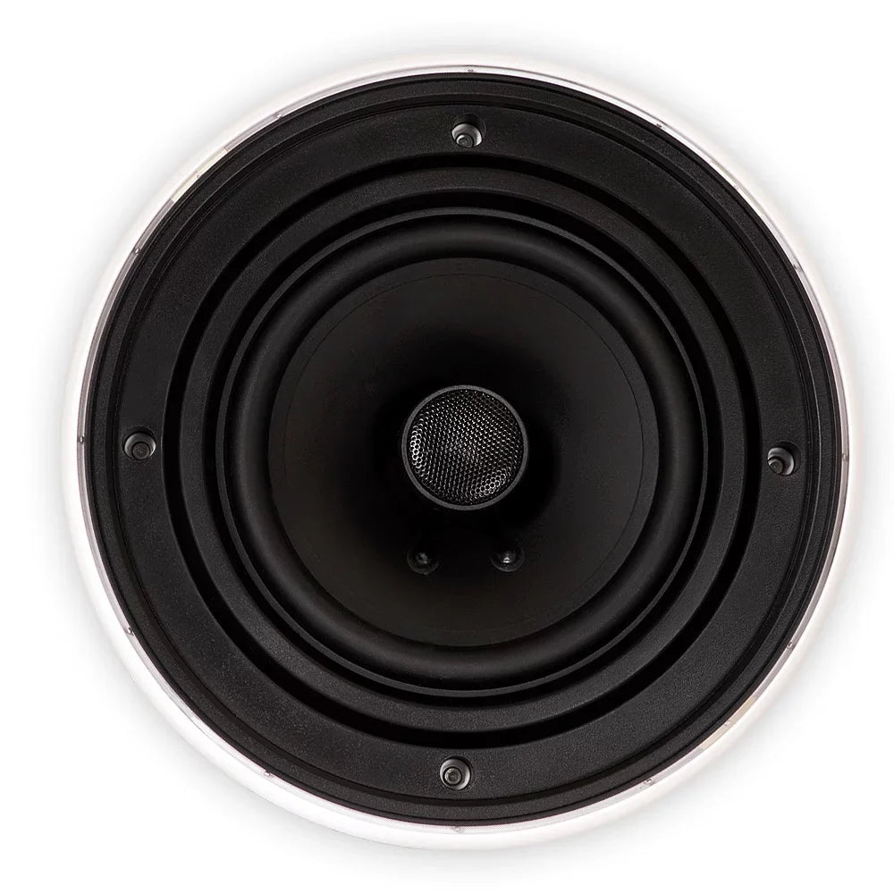 Theater Solutions  Flush Mount 70 Volt Speakers with 6.5" Woofers In Ceiling 12 Pair Pack