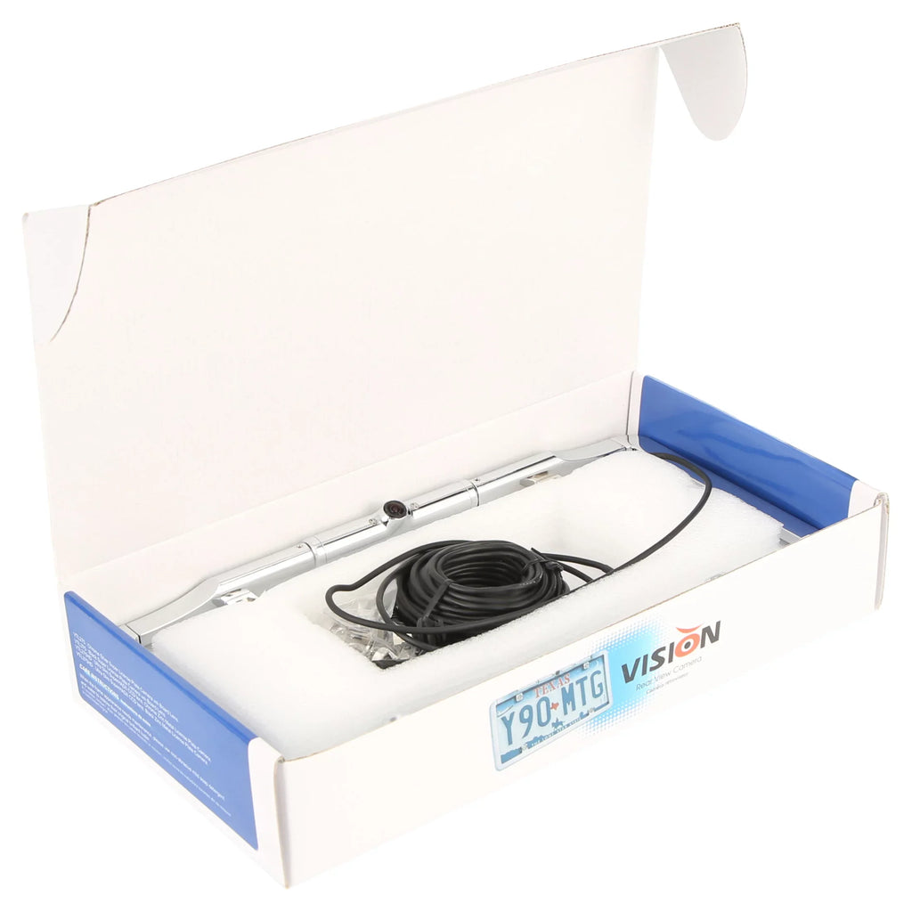 '- Ultra Slim Full-Frame License Plate  Backup Camera (Chrome)