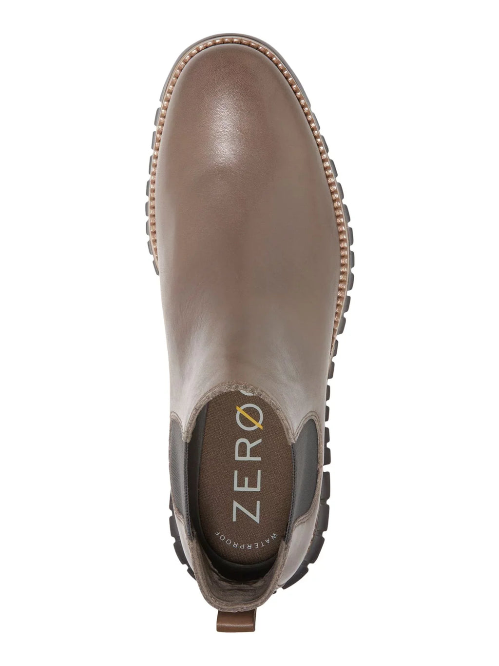 Mens Brown Waterproof Comfort Zerogrand Round Toe Wedge Chelsea 7