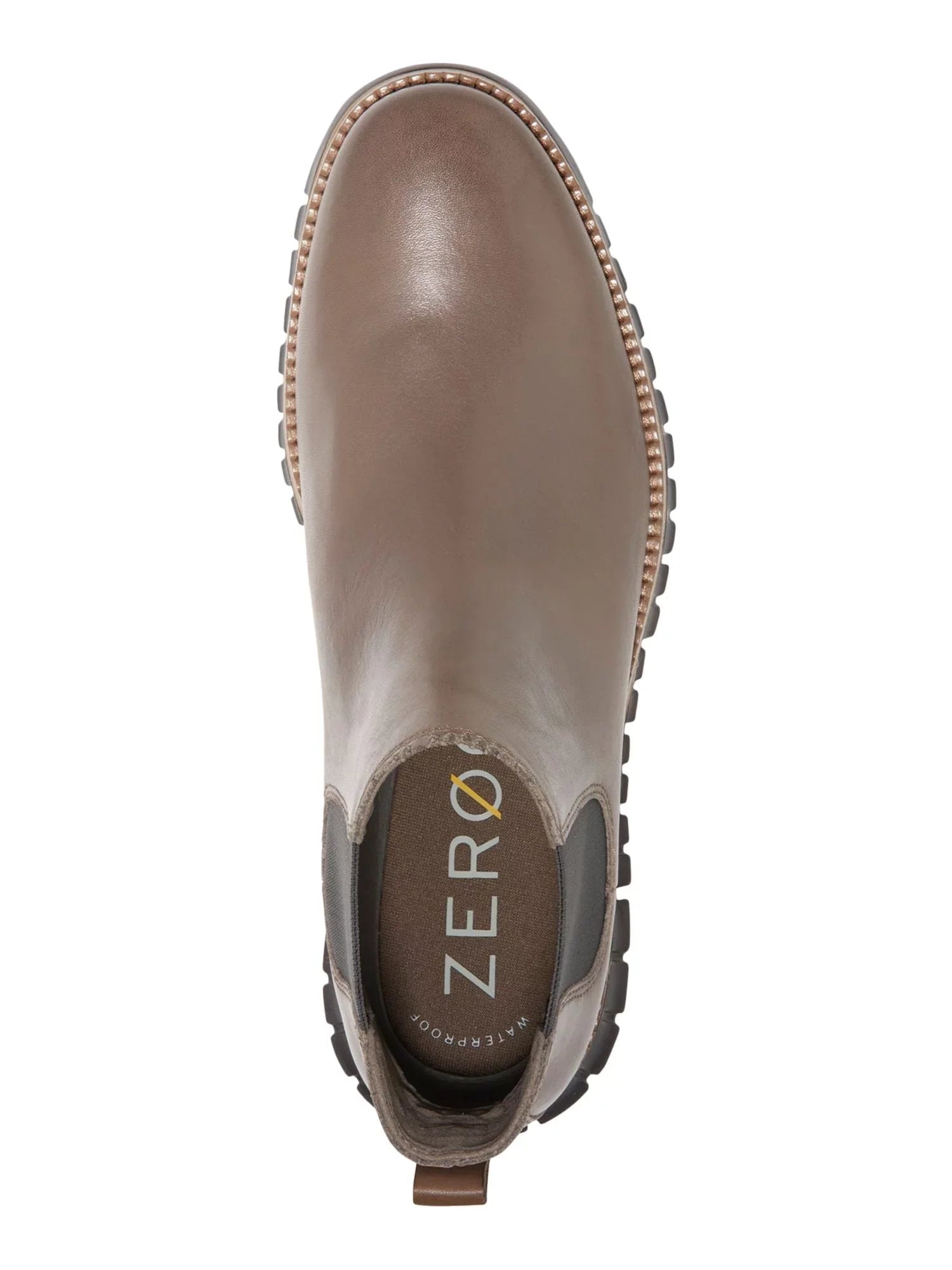 Mens Brown Waterproof Comfort Zerogrand Round Toe Wedge Chelsea 7