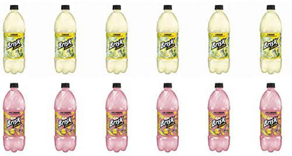 '- Brisk Lemonade Pack 1L Plastic Bottle, 12 Per Case, Lemonade , Lemonade