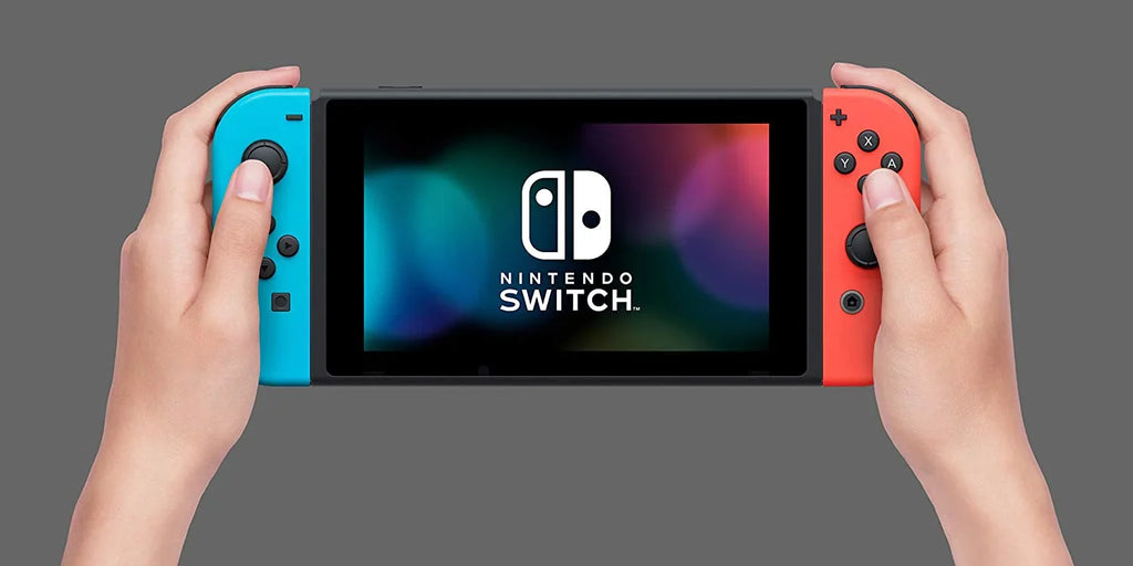 Nintendo Switch Bundle: Mario Kart 8 Deluxe /Super Mario Bros.  Deluxe and Nintendo Switch 32GB Console with Neon Red and Blue Joy-Con| 3 Months Nintendo Switch Online Membership