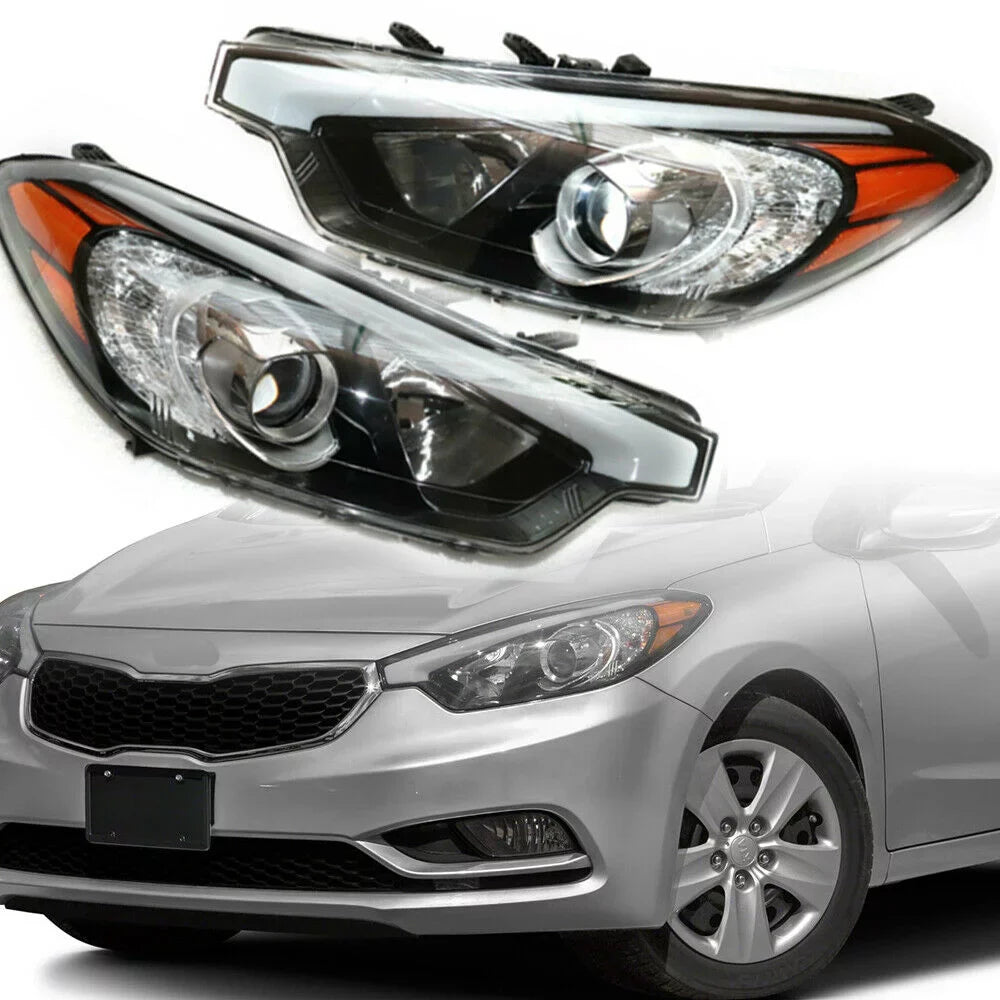 Headlamps Halogen Headlights For  Forte Forte 2014 2015 2016 1 Pair Halogen Headlight Set Right+Left Headlamps for Kia Forte Forte5 2014-2016 Left + Right  Forte Forte5 Halogen Headlights