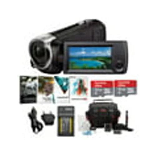 Sony - Handycam Camcorder with Two 32GB Cards and Li-ion Battery Bundle
