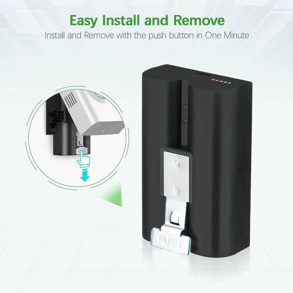 3-Pack Rechargeable Doorbell Replacement Battery Compatible with Ring Video Doorbell 2/3/3 Plus/4, Spotlight Cam, Stick Up Cam, for Ring Doorbell Camera, Backup Batteries 6040mAh 3.65V