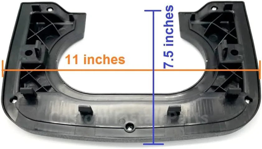 Custom Install Parts Center Console Cupholder Replacement Pad Compatible with Ford -150 1997-2003 (Light Grey)