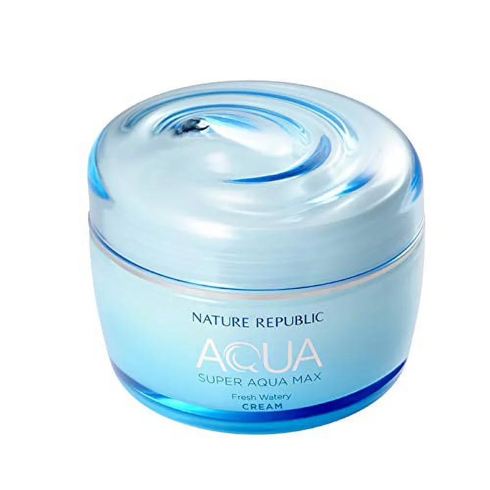 Nature Republic Super Aqua Max Fresh Watery Cream for Oily Skin, 80 Milliliter
