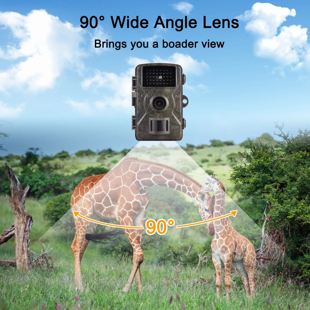 1080P Trail 16MP Wildlife Tracking with 2.0 Inch  Color Screen 0.8s Trigger Time Supports Infrared Night Vision Motion Activated  Waterproof