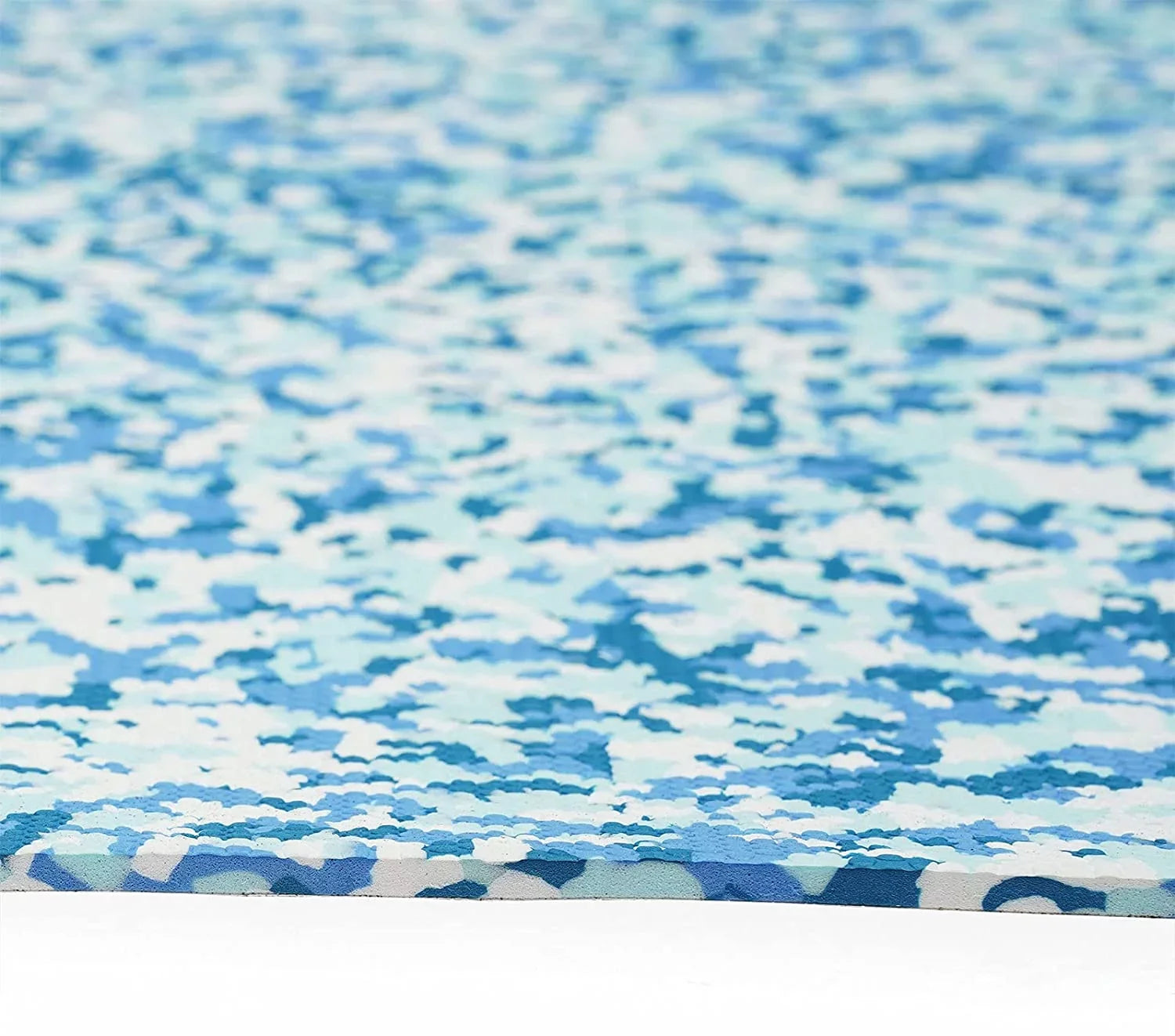 Artificial Teak Boat Floor Mat 35.4X 94.5 inch Non-Slip  Foam Yacht Teak Decking Sheet Mat for Marine Yachts  Car Blue White Camouflage