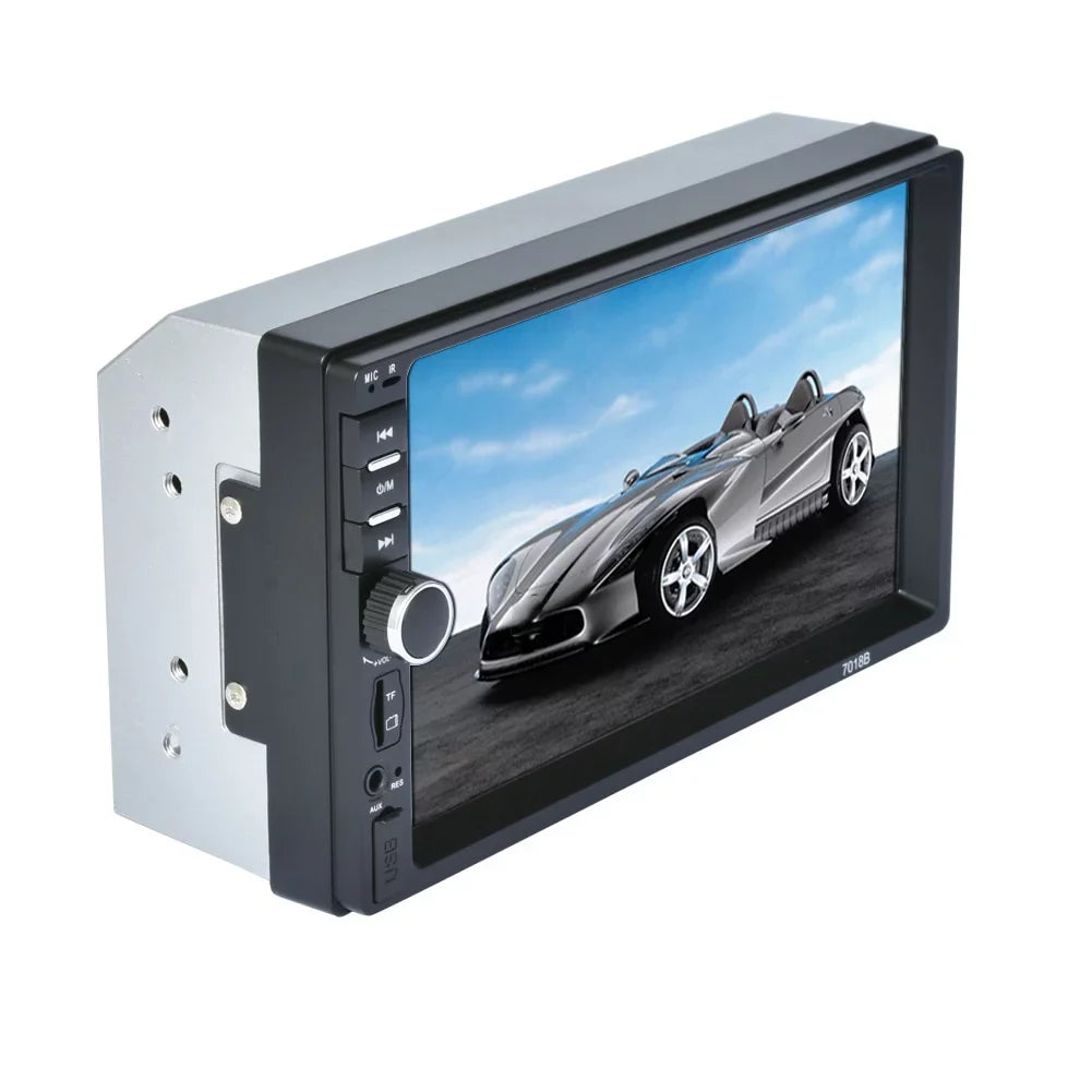 Car Radio Double Din Car Stereo 7 Inch Touch Screen with Bluetooth Mirror Link   Radio Audio Receiver with Backup Camera and Remote Control