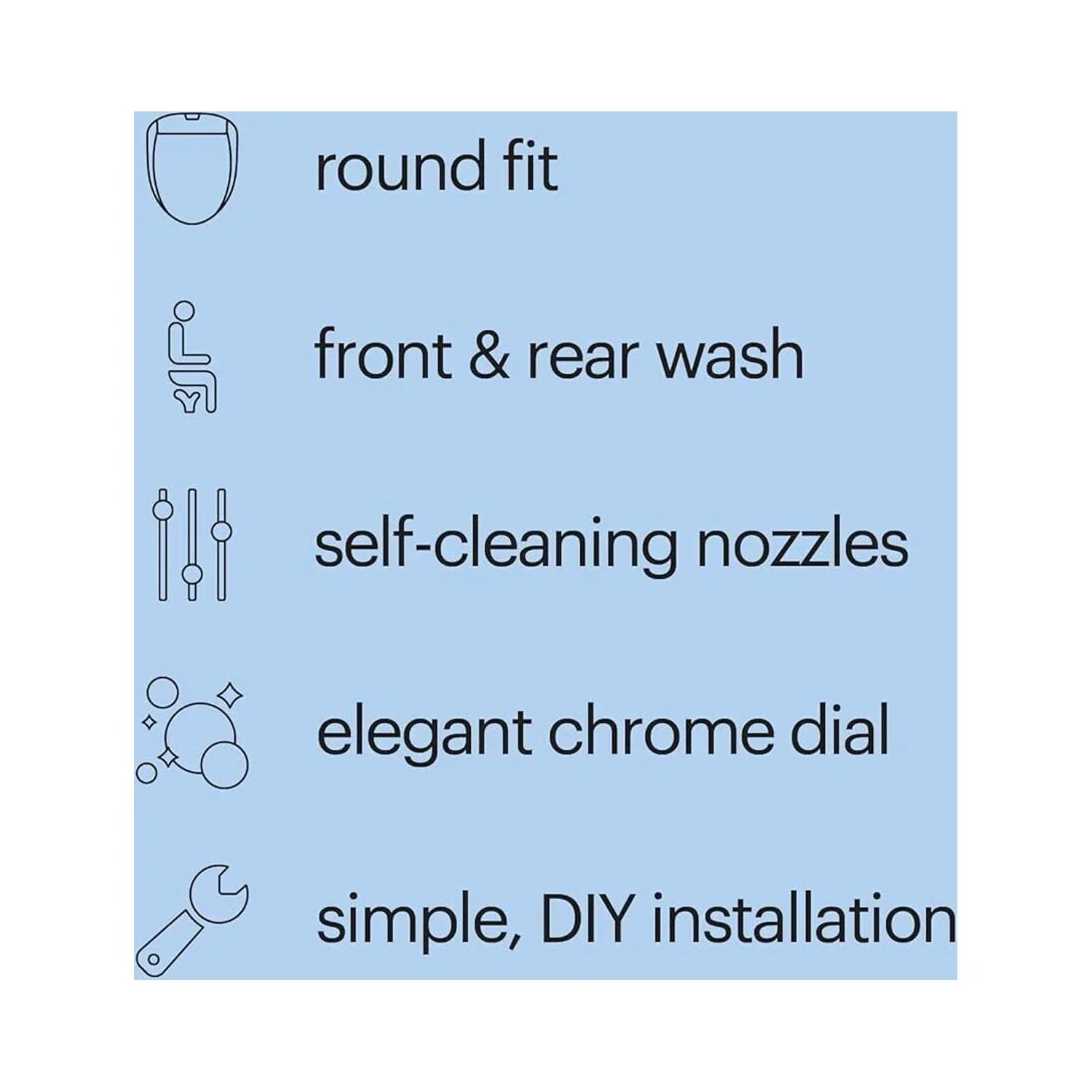 Brondell Swash Ecoseat White Elongated Bidet System