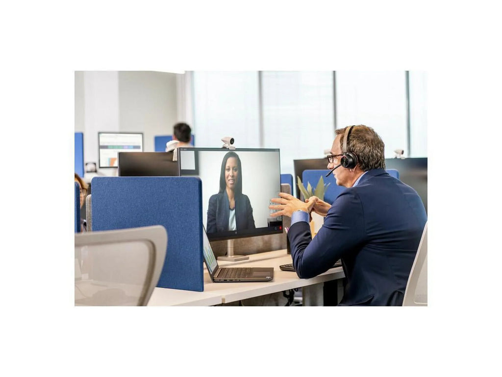 Poly Voyager 4320 - Headset - Siri, Google Assistant - Stereo, Mono -  Type ,  Type  - Wireless - Bluetooth - 300 ft - 20 Hz - 20 kHz - On-ear - Binaural - Ear-cup - 4.92 ft Cable - Ele...