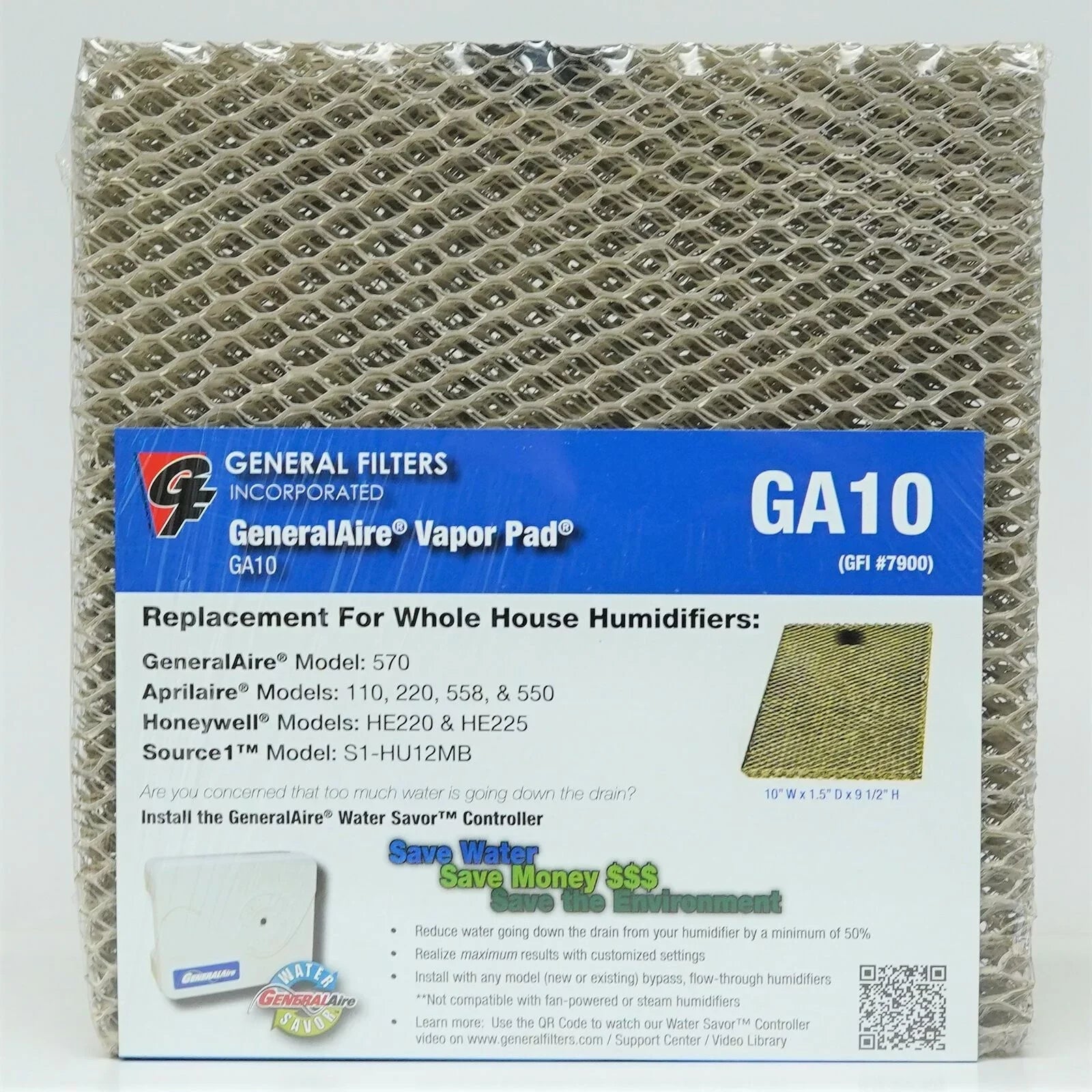 10-2 2PAK #10 for Aprilaire Humidifier 500 550 Water Panel Pad Filter
