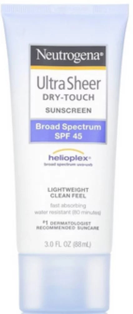 Neutrogena Ultra Sheer Dry-Touch Sunscreen  45 3 oz (Pack of 3)