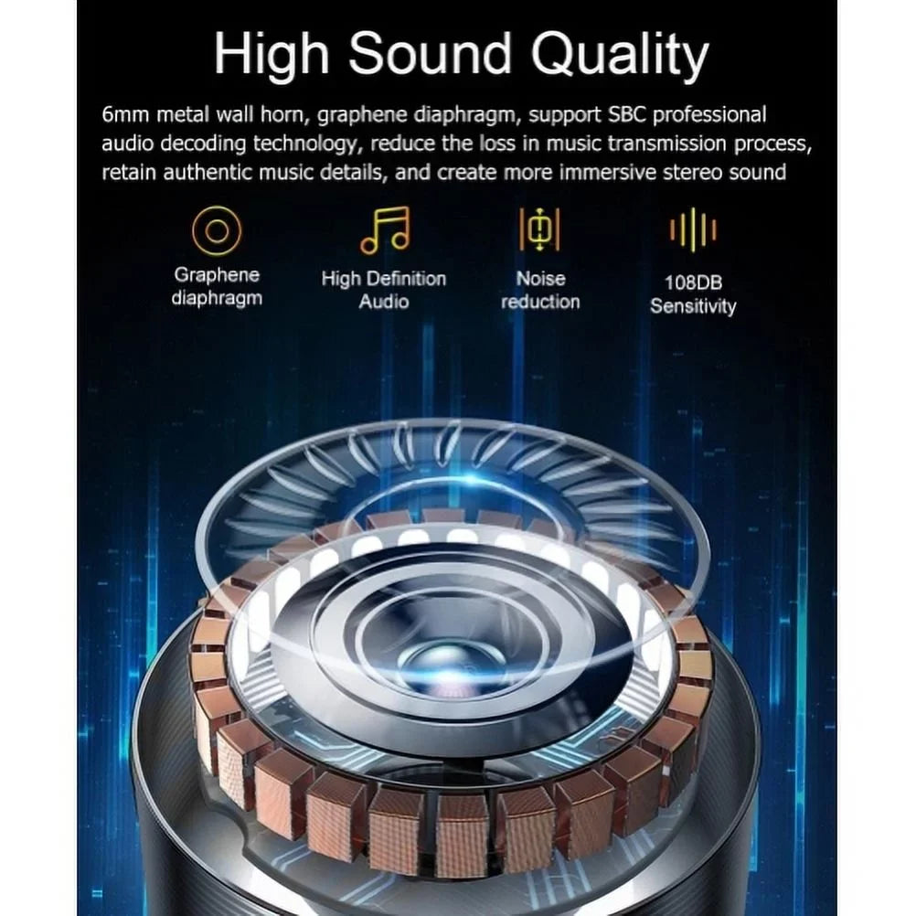 Earbuds Wireless  Headphones Earphones True Wireless Stereo Headset  for Samsung Galaxy TabPRO 8.4 Tab 3 8.0 7.0 4 10.1 - 2 10.1,  Active,  5G On5 Note 9 8 5 NotePRO 12.2 4 3