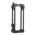 Andoer Aluminum Alloy Sports Camera Video Cage with Dual Cold Shoe Mounts - Metal Protective Frame Vlog Accessories for Insta360