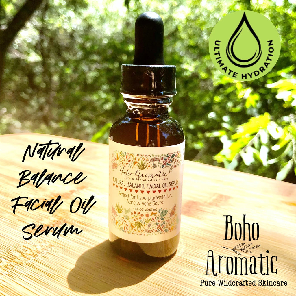 Natural Balance Facial Oil Serum, for Anti-Aging, Dry Skin or Hyperpigmentation, Ayurvedic Essential & Therapy Facial Oil for Face