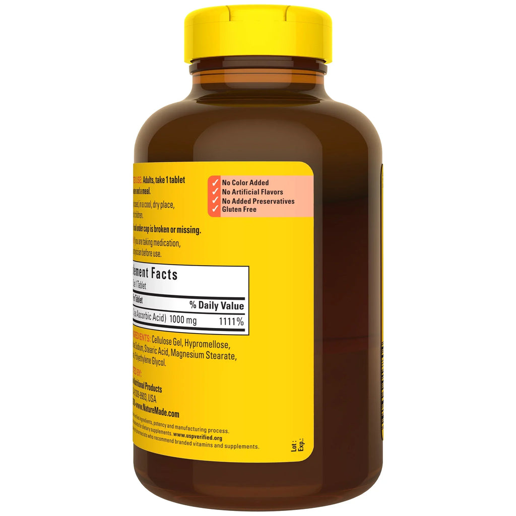 Nature Made Extra Strength Vitamin  1000 mg Tablets, Dietary Supplement, 300 Count