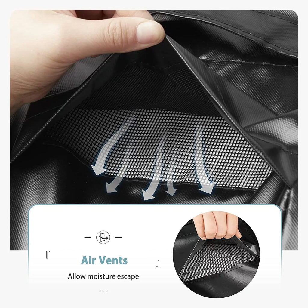 Waterproof Grill Cover for Char-Griller 11" Grill, Heavy Duty 600D Polyester with Anti- Coating, 75.5" x 22" x 38.5"