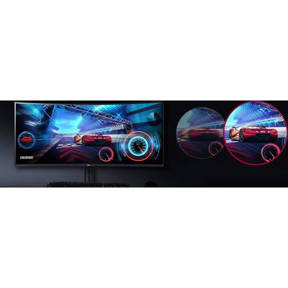 Open Box  34WP75C- 34" Curved UltraWide   10 160Hz  Type- Monitor with  FreeSync Premium Pro (65W Power Delivery)