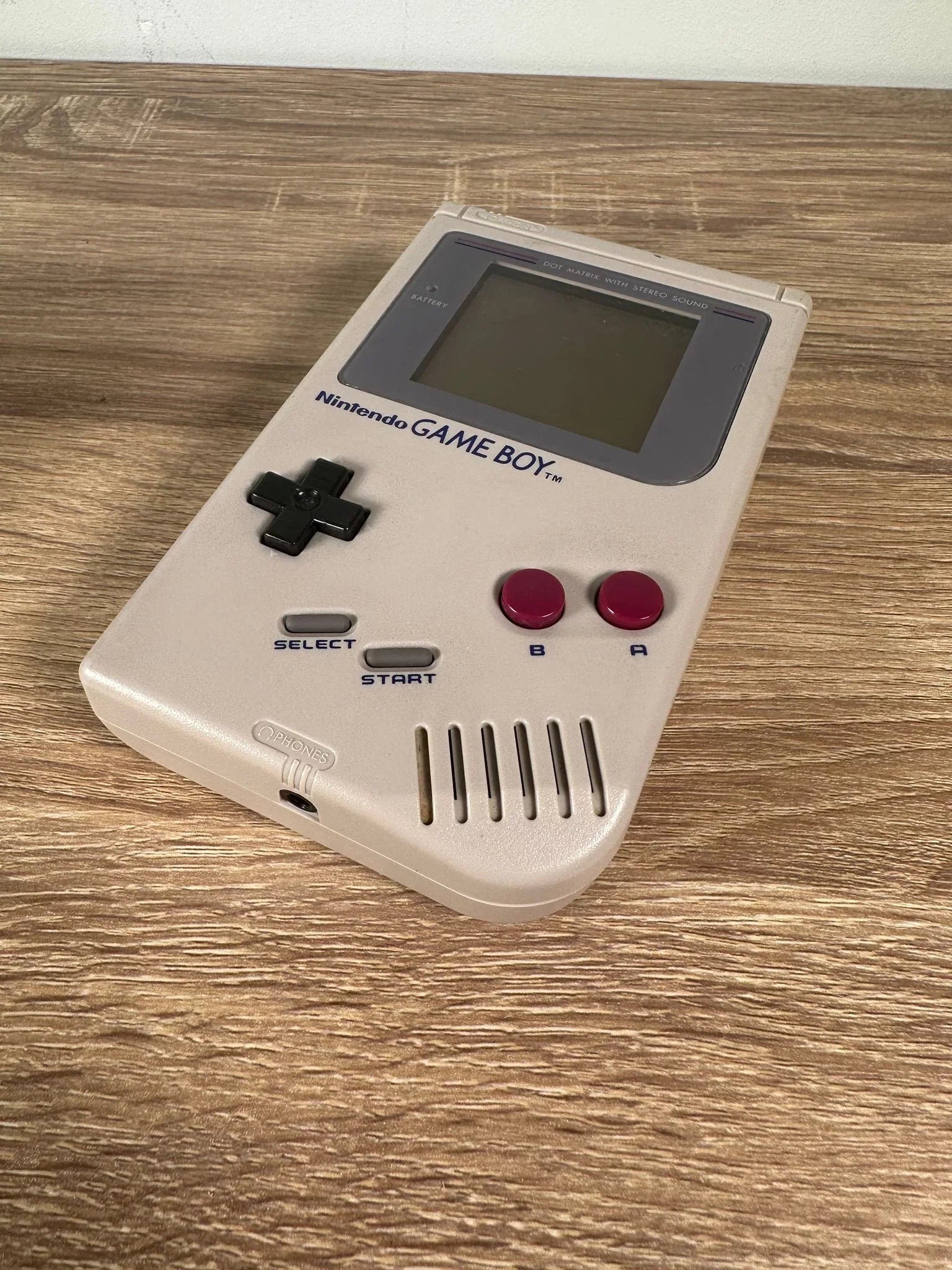 Restored Original Nintendo Game Boy Console Classic Grey Tested and Cleaned Works Great, Rare Collectable (Refurbished)