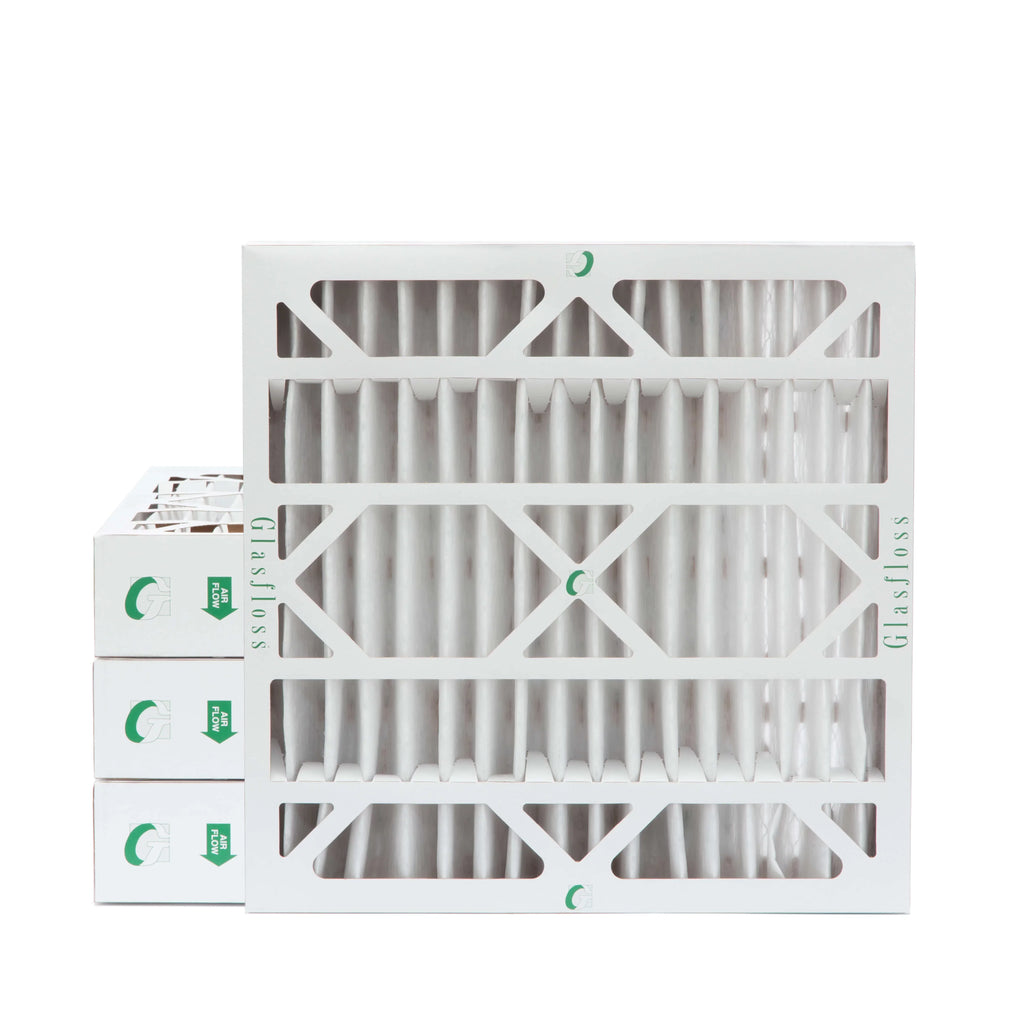 24x24x4  13 Pleated  Furnace Air Filters by Glasfloss Industries. 4 Pack