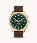 Fossil  Brox Multifunction Medium Brown Leather Watch
