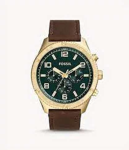 Fossil  Brox Multifunction Medium Brown Leather Watch