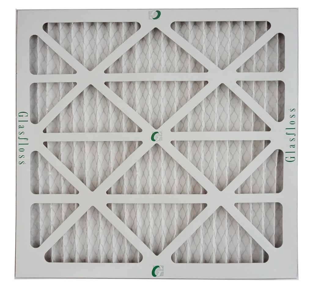 Glasfloss Air Filter 24x25x2 - 2"  10 - (Pack of 4) - Pleated  or  Air Filter - Furnace Air Filter - Home or Office - Made In The .