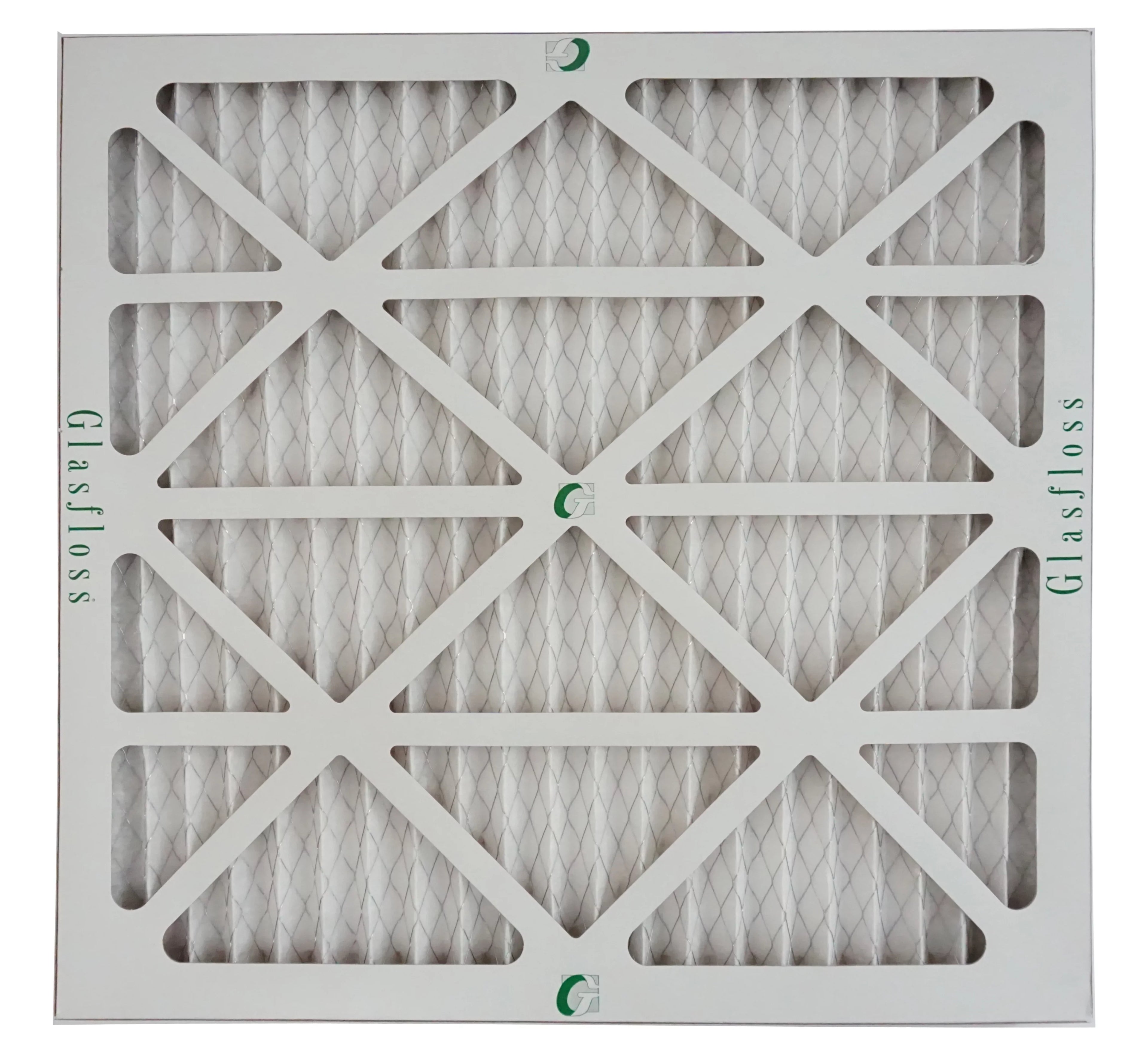 Glasfloss Air Filter 24x25x2 - 2"  10 - (Pack of 4) - Pleated  or  Air Filter - Furnace Air Filter - Home or Office - Made In The .