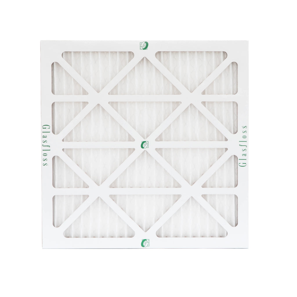 12 Pack of 14x14x1  10 Pleated Air Filters by Glasfloss. Actual Size: 13-1/2 x 13-1/2 x 7/8