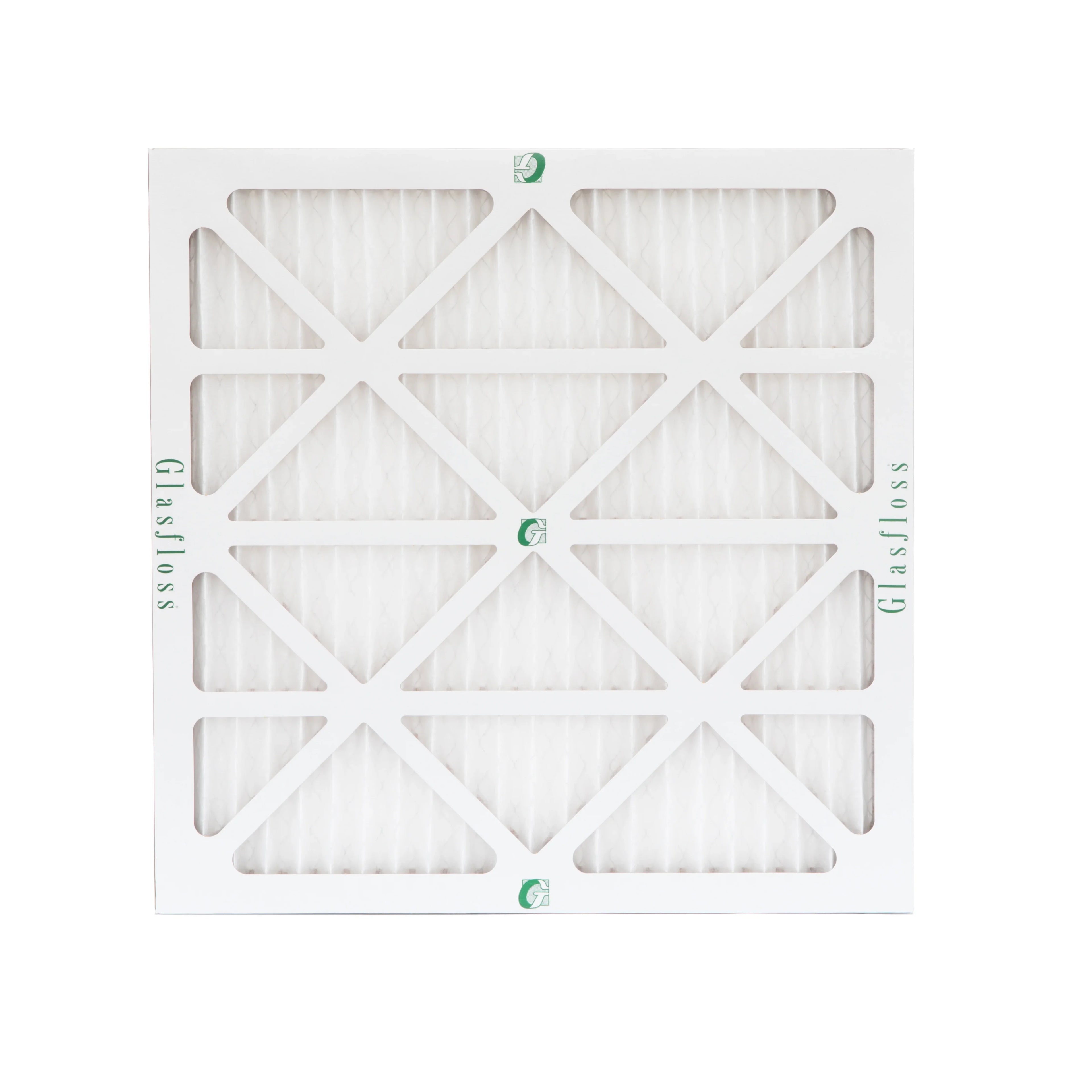 12 Pack of 14x14x1  10 Pleated Air Filters by Glasfloss. Actual Size: 13-1/2 x 13-1/2 x 7/8