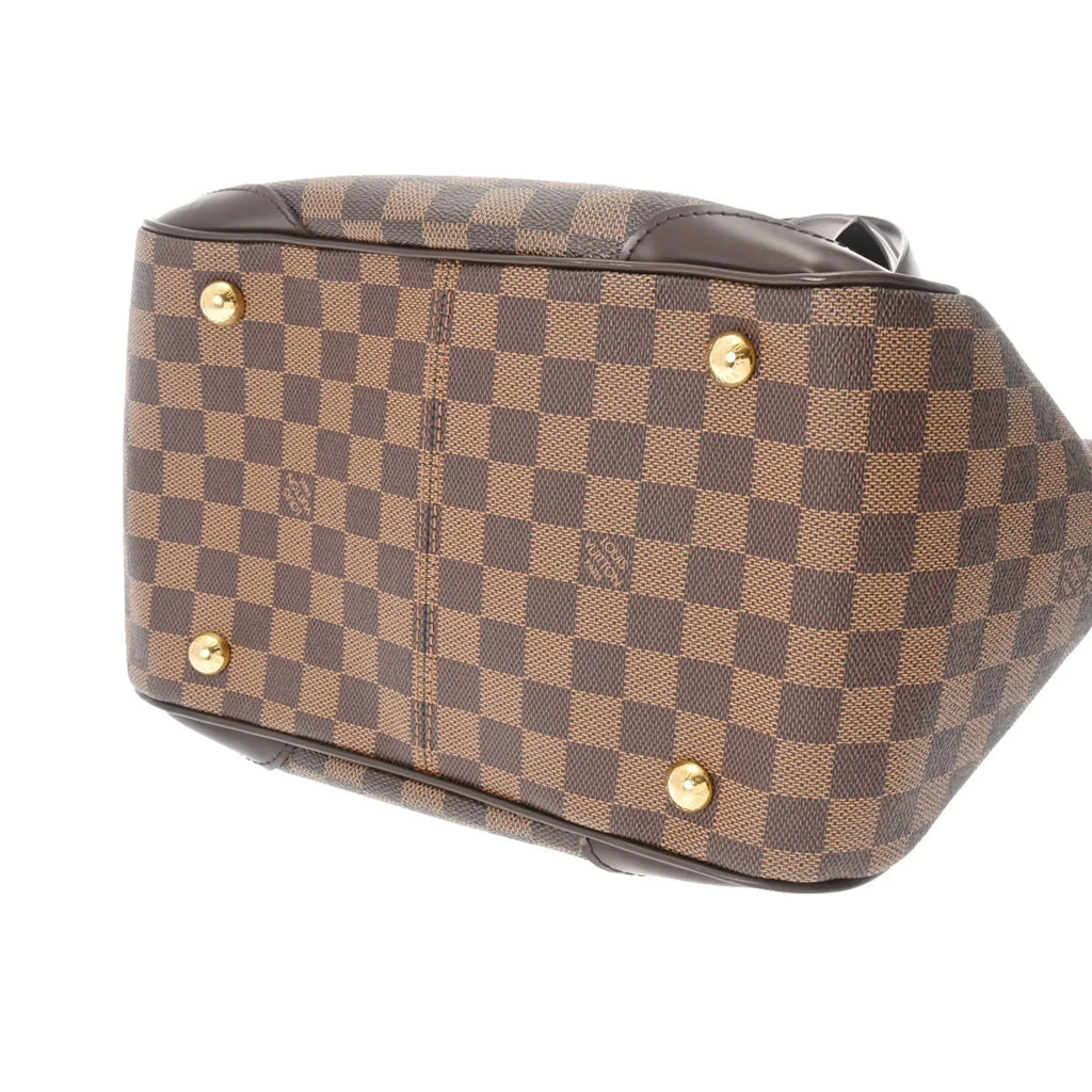 Pre-Owned   Damier Verona  Ebene  Women's Canvas Shoulder Bag (Good)