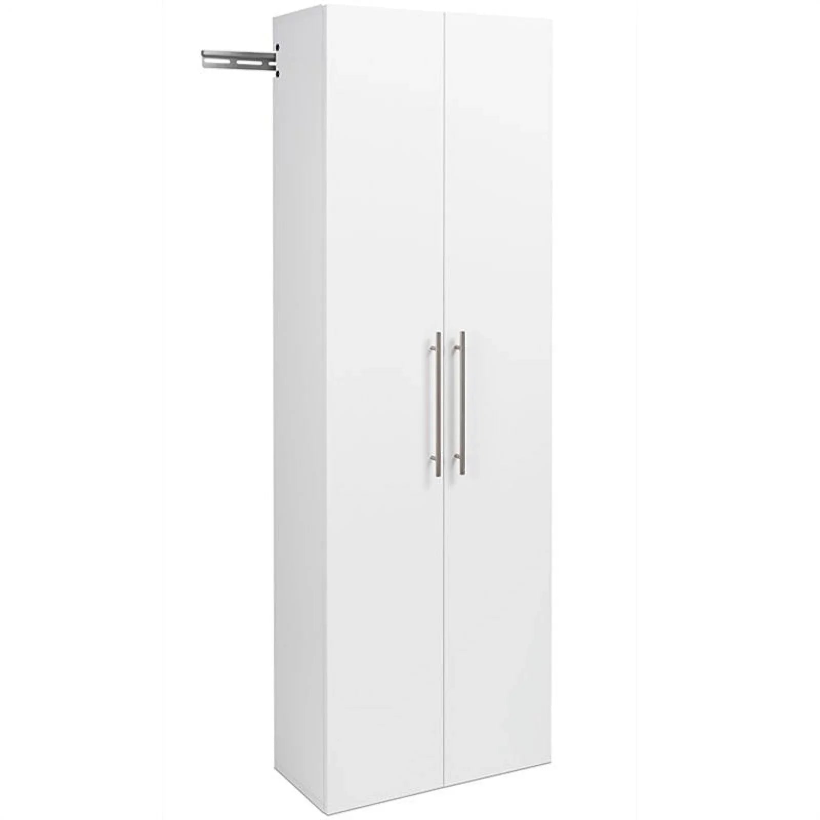 Pemberly Row 3 Piece 72" Large Wall Mounted Garage Cabinet Set in White