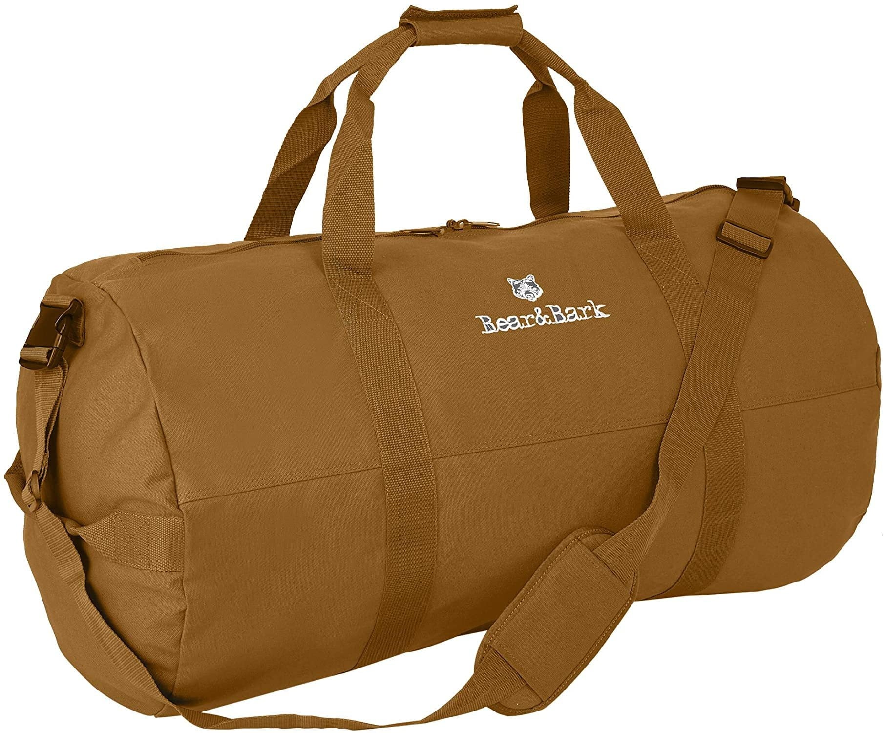 Very Large Duffle Bag  Desert Brown 38x20 - 195.6L - Canvas Military and Army Cargo Style Duffel Tote for Men and Women College Student, Gym, Backpacking, Travel Luggage and Storage Shoulder Bag