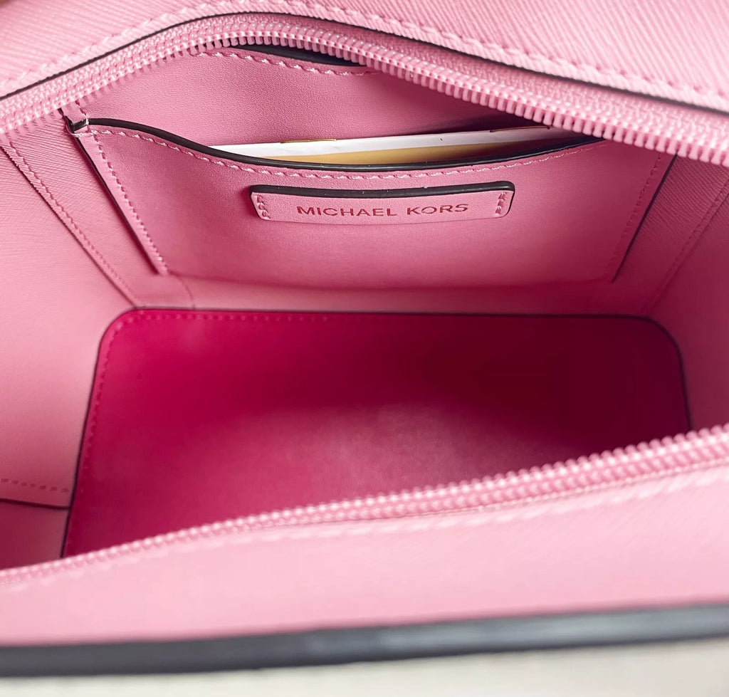 Michael Kors Pratt Small Crossbody Bag (Electric Pink)