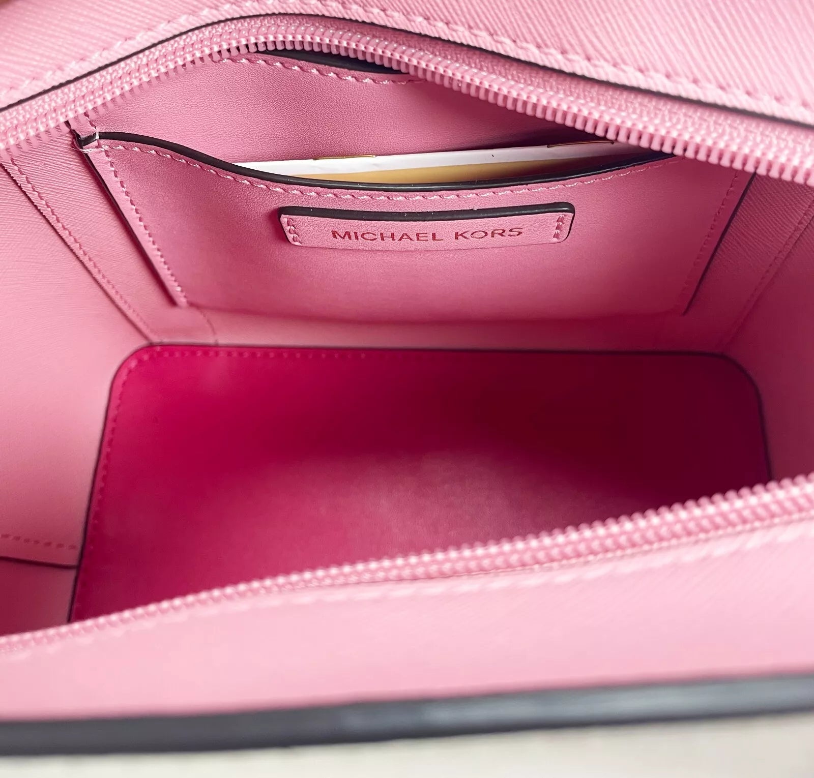 Michael Kors Pratt Small Crossbody Bag (Electric Pink)