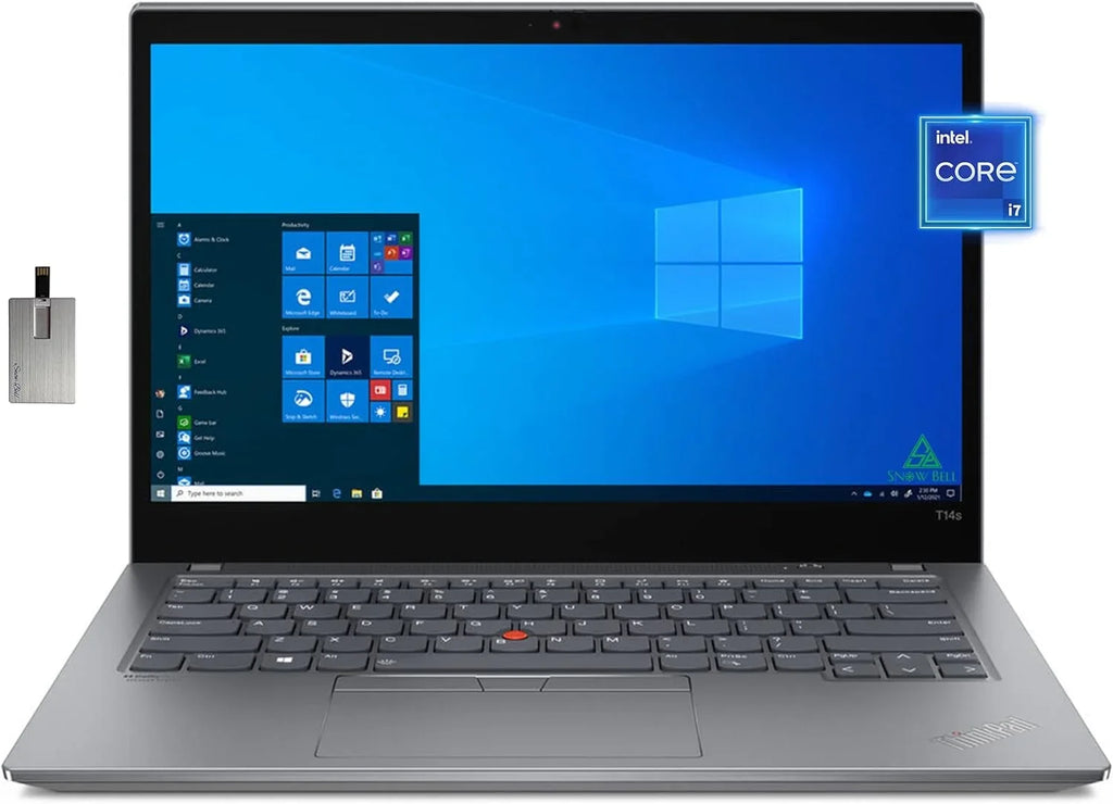Lenovo ThinkPad T14s Gen 2 Touchscreen Laptop, 14"  Laptop, Intel 11th Gen i7-1165G7, 16GB , 512GB PCIe , Backlit Keyboard, WiFi 6, , Win 10 Pro, with Hotface 32GB  Card