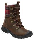 Greta Insulated Waterproof Boots for Ladies - Dark Brown/Red Plaid - 7.5M