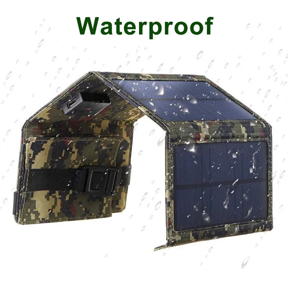 Foldable Outdoor 80W  Solar Panel Portable Phone Charger Camping Hiking Rechargeable Battery High Quality