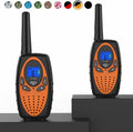 Two Way Radios for Adults,  Walkie Talkie Long Range /Hands Free Walki Talki with Noise Cancelling for Women Kids Camping Hiking Cruise Ship (Orange 2 in 1)