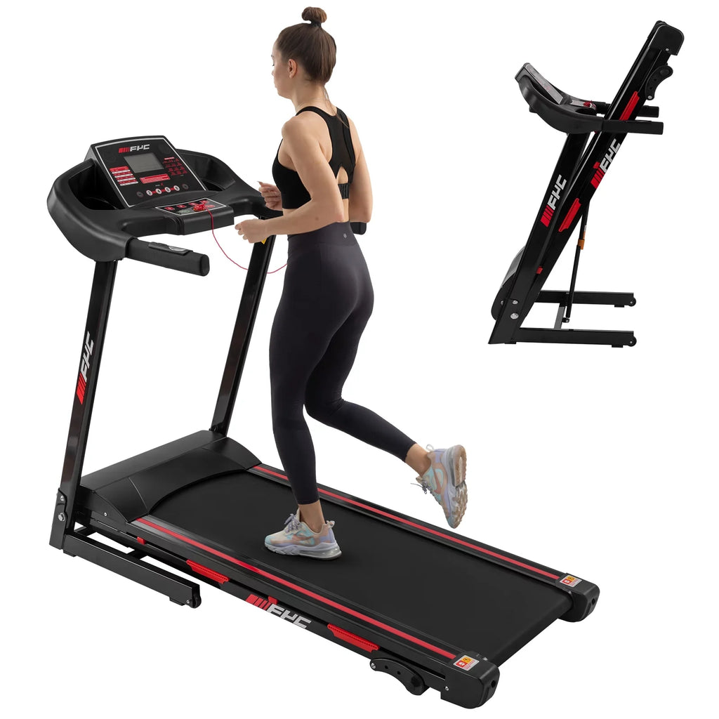 Anself  Folding Treadmill for Home - 330  Weight Capacity Running Machine with Incline/, 3.5HP 16KM/ Max Speed Foldable Electric Treadmill Easily Assembly, Home Gym Workout Exercise