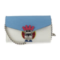 Pre-Owned   Louis Vuitton Tribal Mask Shoulder Bag  Epi Leather Blue Series White Multicolor Silver Hardware Chain Wallet Long (Good)